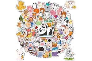 REAEON Stickers for Kids, 100 pcs Water Bottle Stickers for Kids, Cute Animal Vinyl Waterproof Stickers for Laptop Computer, Kawaii Stickers for Boys Girls Teachers Classroom Prizes for Students