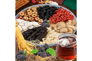 EDVKLNG Ginseng & Mulberry Herbal Tea,Kidney Tea Formula Ginseng Six Treasure TeaBags,Treasure Kidney Cleanse and Wolfberry(30pcs)