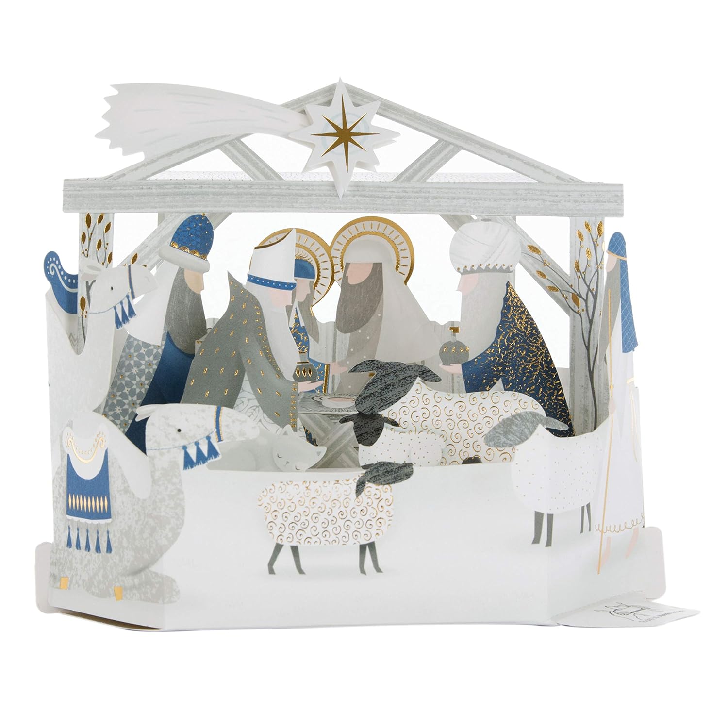 Hallmark Luxury Pop Up Christmas Card Pack 'Nativity Scene' 5 Cards, 1