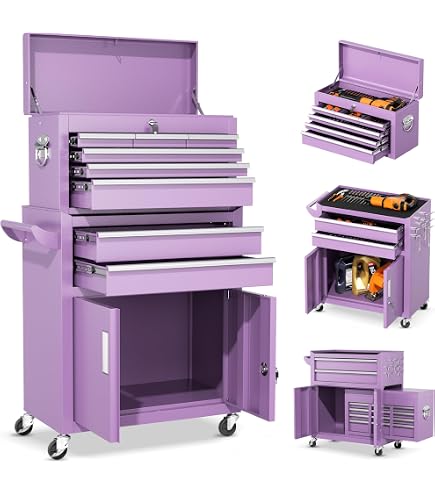 Amazon.com: INTERGREAT Tool Chest, Assembled 8-Drawers Rolling