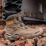 DeWalt Lander BOA Waterproof Work Boots Nubuck Leather UK10 Stone view 6