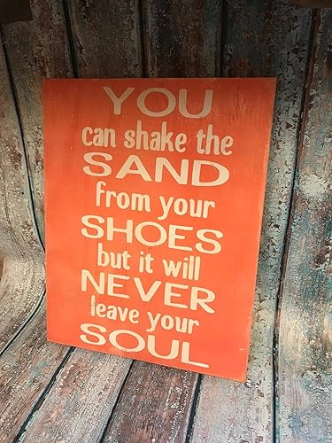 Amazon Com Wooden Beach House Signs Decor You Can Shake The Sand