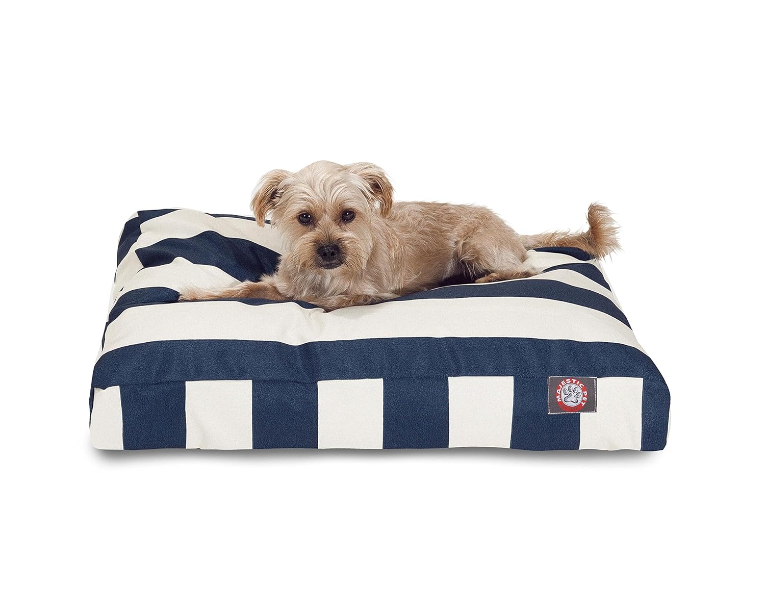 lowcost Navy Blue Vertical Stripe Small Rectangle Indoor Outdoor Pet