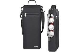 AROUY Golf Cooler Bag - Accessories for Men, Small Soft Insulated Beer Cooler Holds 6 Pack of Cans or Two Wine Bottles, Sports Bag