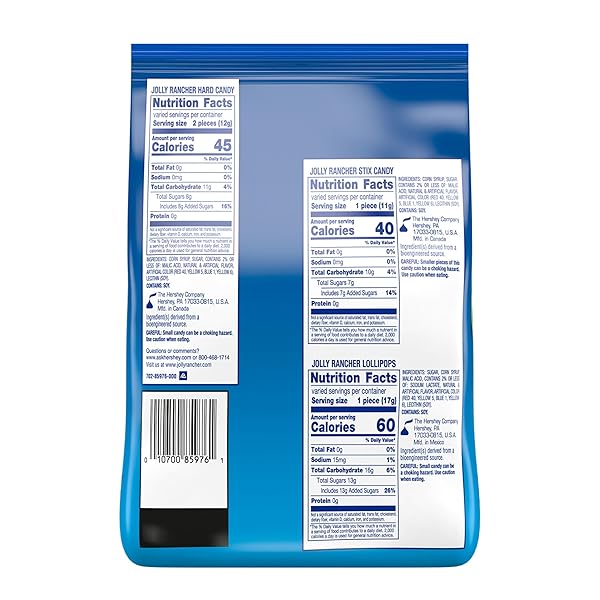 JOLLY RANCHER ASSORTED FRUIT FLAVORED CANDY BULK BAG, 42.01 OZ