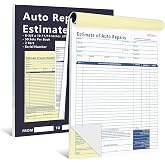 1 Pcs Auto Repair Estimate Book 50 Sets 2-Part Carbonless Duplicate 8-3/8 x 10-11/16 Inches Repair Estimate Book for Auto Repair Shops and Independent Mechanics (1)