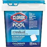 Clorox® Pool&Spa™ XtraBlue 1” Swimming Pool Chlorinating Tablets, Kills Bacteria & Stops Algae, Perfect for Small Pools (5 LB)