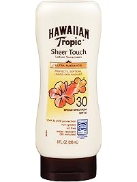 Hawaiian Tropic Sheer Touch, Lotion Sunscreen Ultra Radiance SPF 30, 8 oz