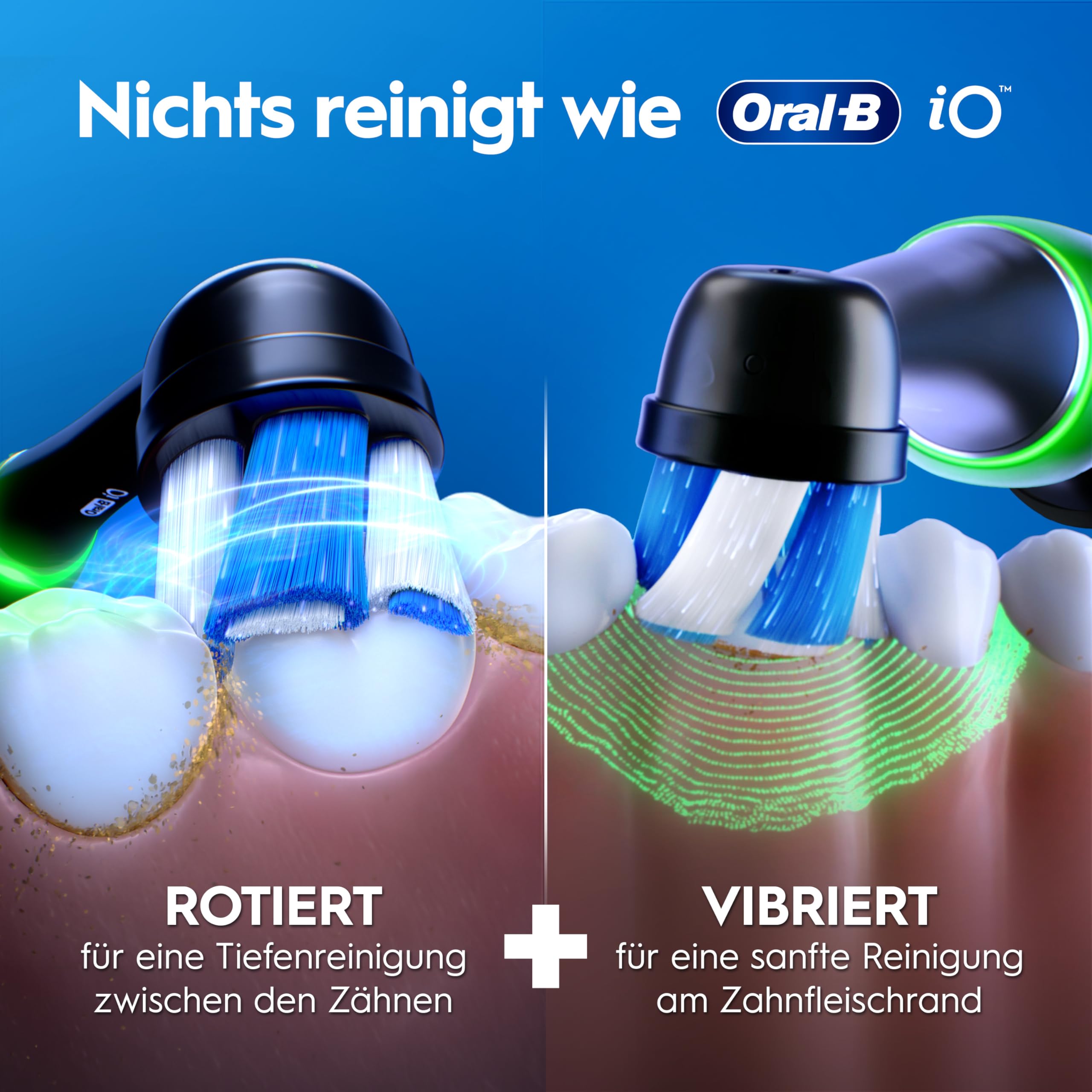 Oral-B iO Series 3 Plus Edition Elektrische Zahnbürste, Electric Toothbrush, drei Putzmodi für Zahnpflege, Designed by Braun, TESTSIEGER Stiftung Warentest (12, 2024), Matt Black 6