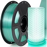 IEMAI Clear PETG Filament 1.75mm 1kg, Crystal Transparent Cyan 3D Printer Filament Up to 600mm/s Printing, Tough & Durable for Lampshade, Creative DIY & Home Decor