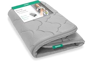 Newton Baby Extra Bassinet Cover, Breathable Safety, Removable Dual-Layer Cover, Completely Washable, Non-Toxic Cotton, Grey (Cover ONLY) Compatible ONLY with Newton BASSINETS