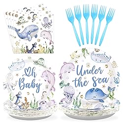 96Pcs Under The Sea Baby Shower Decorations Ocean