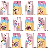 12 ice cream drip baseball themed party supplies paper bags, suitable for baseball ice cream party decorations gift bags
