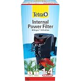 Tetra Whisper 27 GPH Internal Power Filter For Aquariums | For Fish Tanks Up To 4 Gallons, Whisper Quiet, 3-Stage Filtration, Space-Saving Internal Filter Clips on Tank