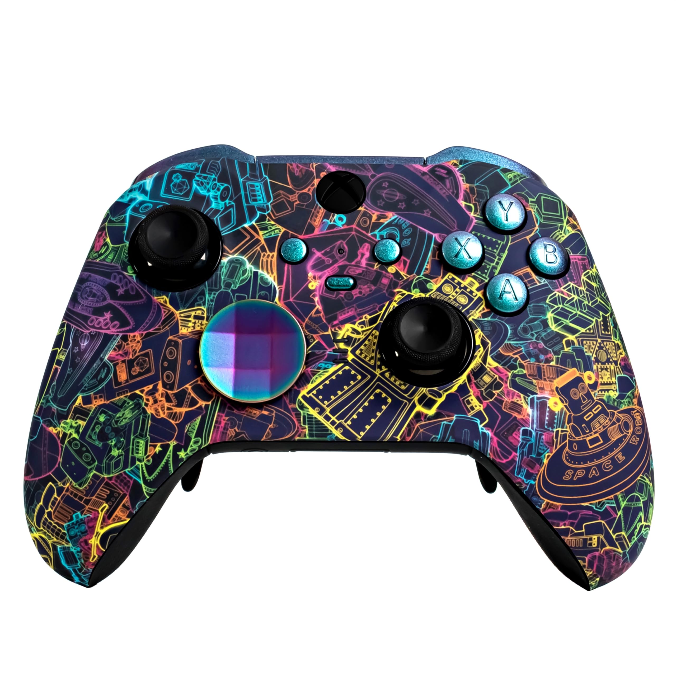 Crazy Controllerz Customz Series Custom Wireless Controller for Xbox One Series X S PC Elite Series 2 - Atomic Punk