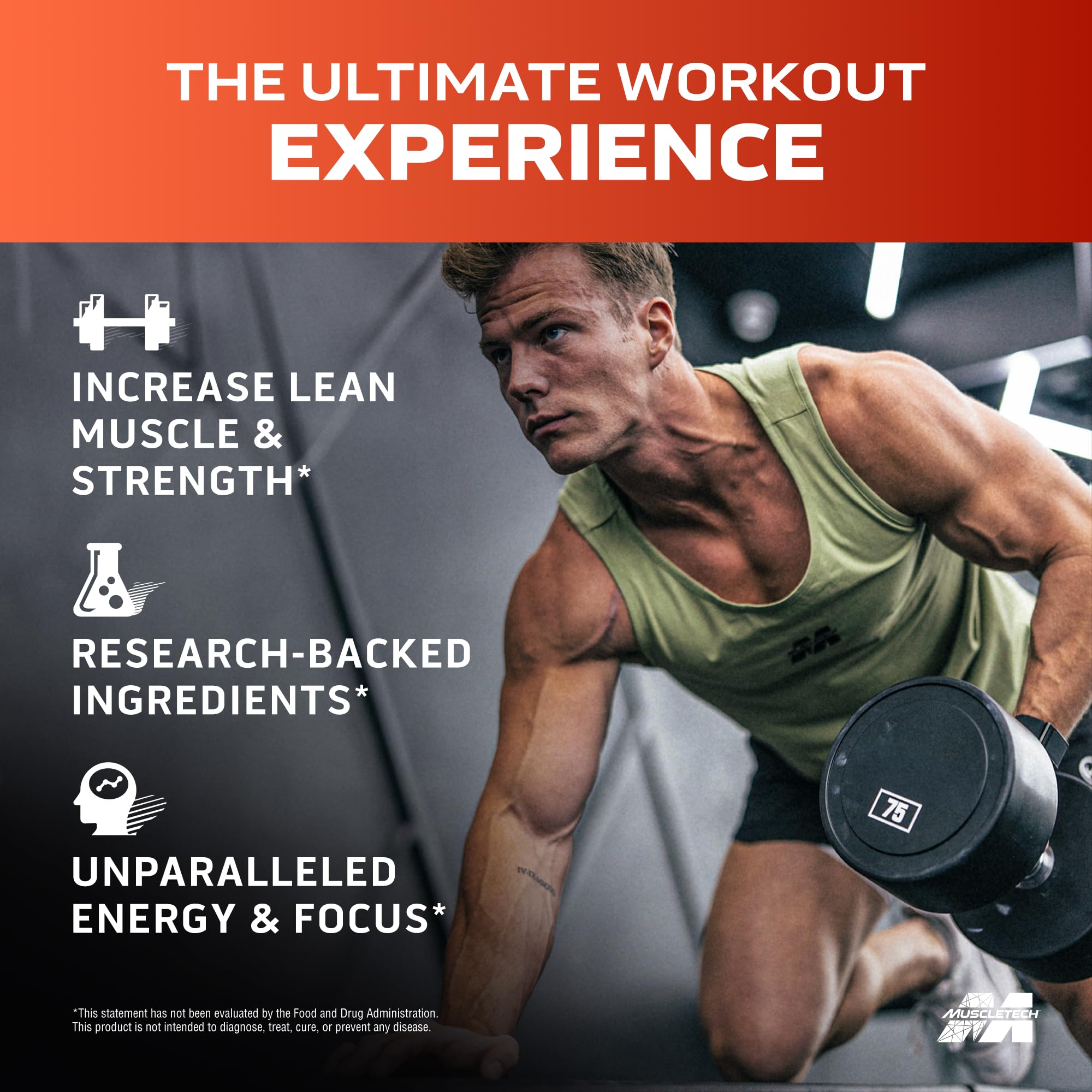 MuscleTech Pre-Workout Powder, Vapor X5 - Sports Nutrition Muscle Building Supplements for Women & Men - Intense Muscle Pump Energy Powder Drink Mix - Blue Razz Freeze, 266g (30 Servings)