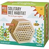 Toysmith Beetle & Bee Solitary Bee Habitat - DIY Kid Art Craft Outdoor Bee Kit, 7.5" x 4.5" x 6.5", No Hardware / no Glue Req