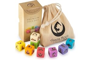 Asana Moon Yoga Dice – One of The Unique Yoga Gifts for Women or Any Yoga Lover – Yoga Accessories for Teachers and Yogis – Yoga Gift Idea for Instructors