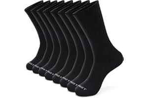 MONFOOT Men's/Women's 4-8 Pairs Athletic Cushion Crew Socks, Multipack