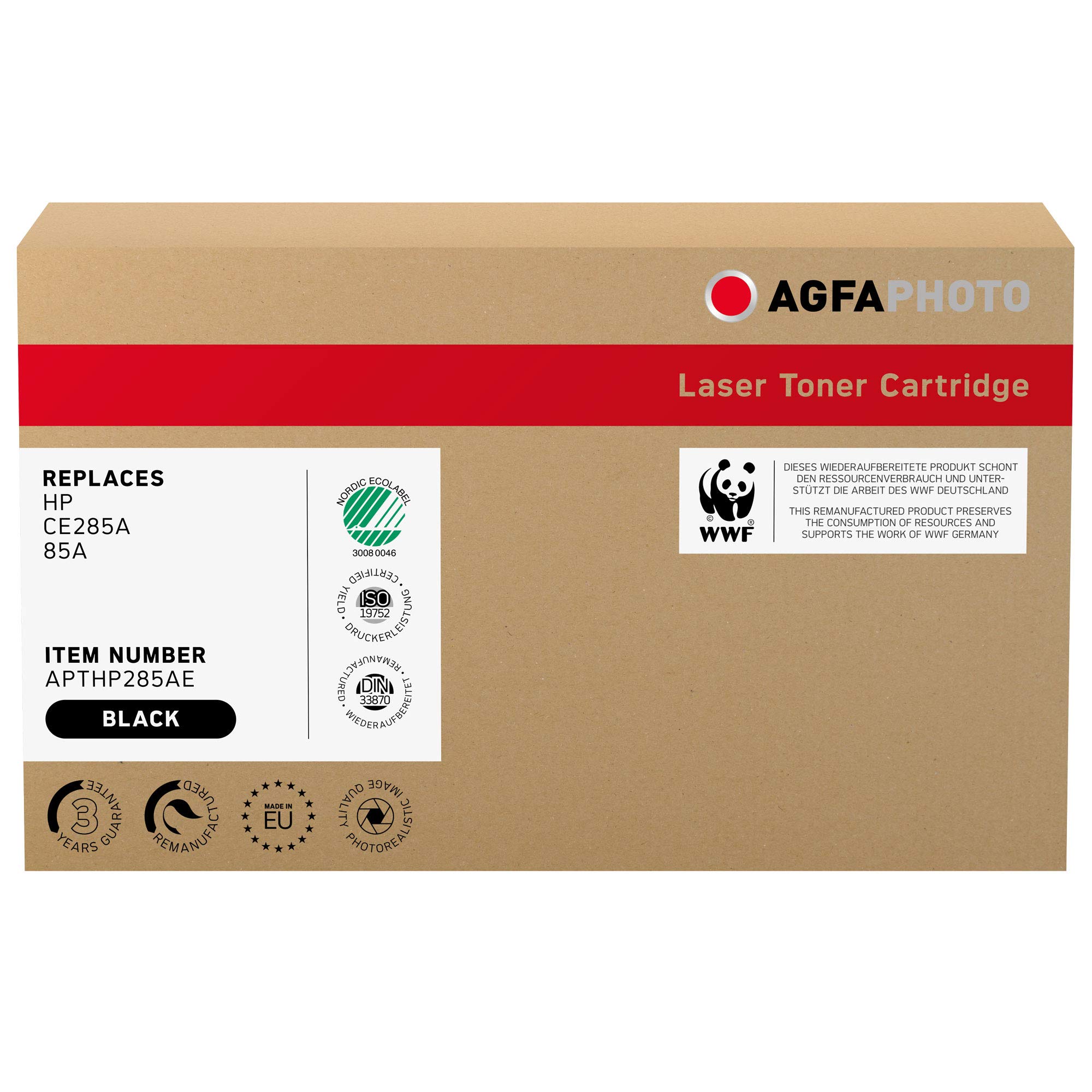 Agfaphoto APTHP285AE Copy and Laser Printer Catridges for HP LaserJet P1002 CE285A
