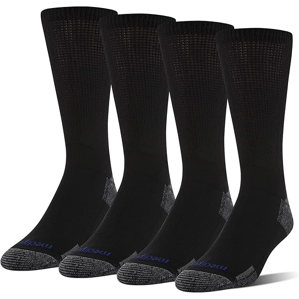 MediPeds NanoGLIDE Non-Binding Quarter Crew Socks, X-Large Mens 12-15 - Foto 4