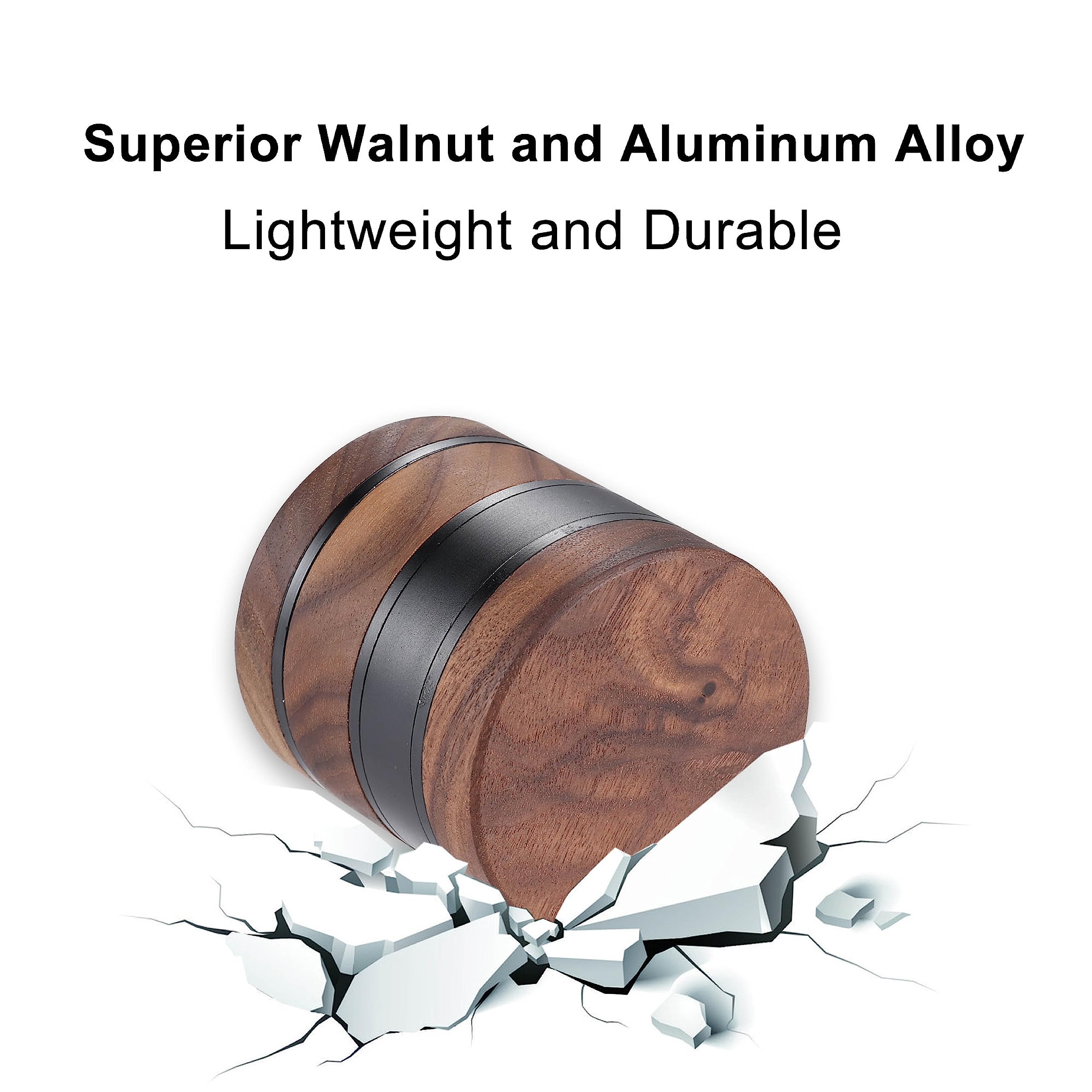 Black Wooden Spice Grinder 2.5