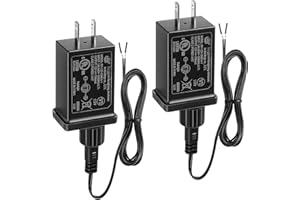 Feekoon 2 Pack 12V 1.5A Replacement Yard Inflatable Adapter with 9.8ft Extension Cables, Class 2 Power Supply Adaptor for Christmas Inflatable Device, Waterproof Yard Inflatable Power Supply Plug