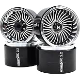 HOBBYSOUL RC Crawler 2.2 Beadlock Wheels Adjustable Offset Rims 40mm Wide for 1/10 Truck Trail SCX10 Capra TRX4 Gen8 Upgrades,HS701524