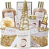 Valentines Day Gifts for Women and Men - 8-Piece Luxury Bath & Body Gift Set for Women Self Care Kit Spa Gift Baskets | Mothers Day Gifts for Mom, Birthday, Christmas Gift, All Occasion Present