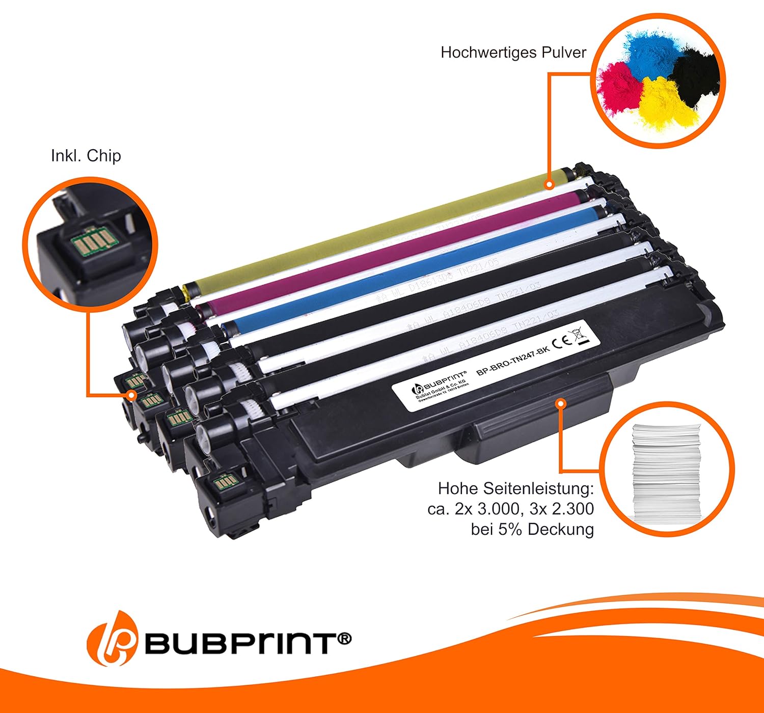 Brother Dcp-l 3550 Cdw Toner Reset Tóner 5 XL compatible con TN-243 TN-247 TN-247 Brother DCP-L 3550 CDW