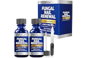 Toenail Fungus Treatment Extra Strength – VTROUY 2 Bottle Nail & Toe Solution with Undecylenic Acid 25% and Tea Tree Oil 15ml 2Pcs