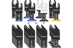 27 PCS Oscillating Tool Blade for Metal, Wood and Drywall, Japanese Tooth Multitool Blades, Universal Oscillating Saw Blades 