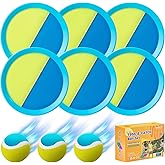 Aunnitery Kids Toys - Outdoor Games, Beach Toys, Toss and Catch Ball Set, Perfect Beach Games Sets Playground Sets for Backyards Easter Gifts for Kids (Light Blue)