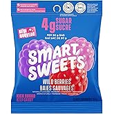 SmartSweets Wild Berries 50g (Pack of 14), Gummy Candy with Low Sugar, Low Calorie, No Artificial Sweeteners, Plant-Based, Gl