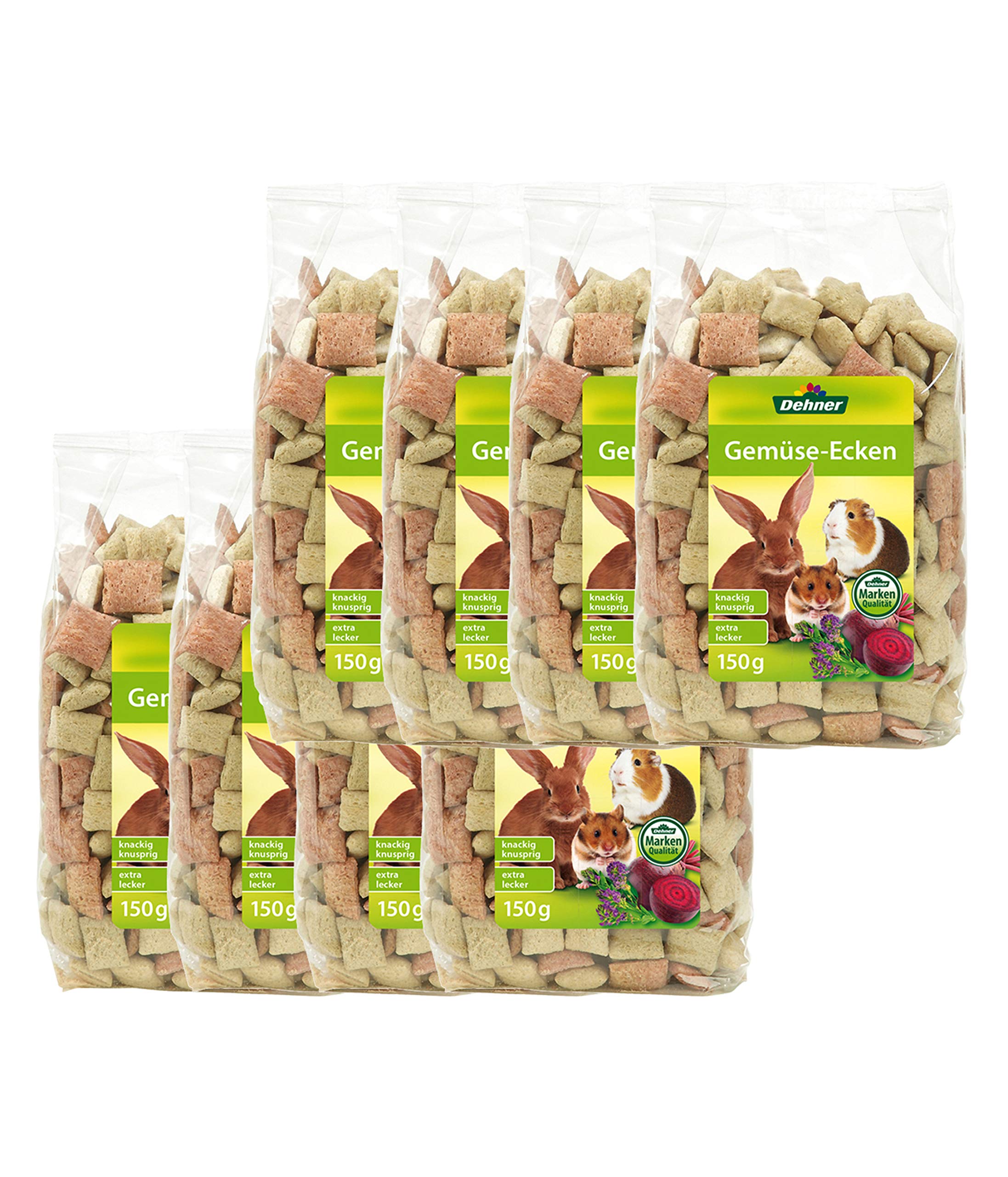 Dehner Rodent Snack Vegetable Corners, 8 x 150 g (1.2 kg)