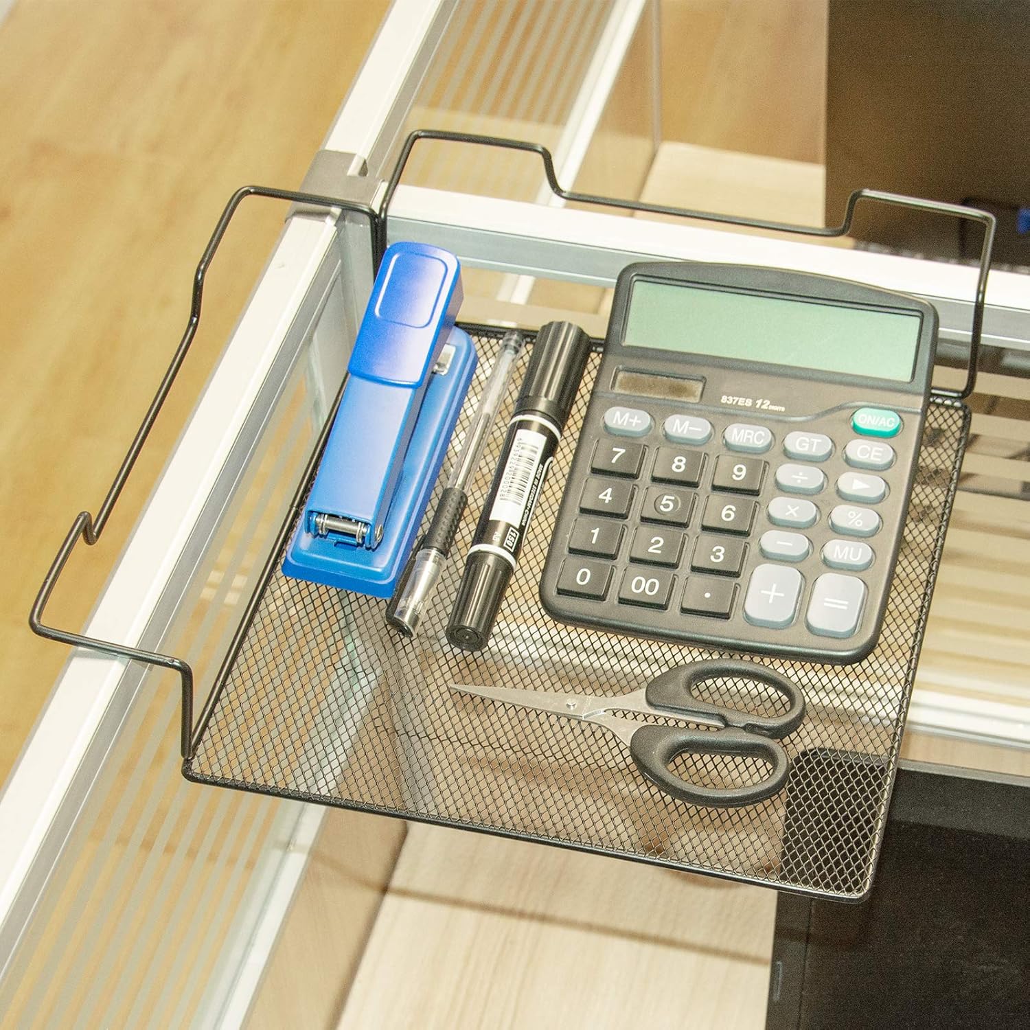 Iron Wire Office Cubicle Wall Corner Shelf Rack Heavy Duty Space Saving Ideal For Office Plant Supplies Organization Storage Black Square Amazon In Office Products