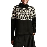 Lucky Brand Womens Fairisle Turtleneck