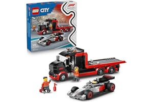 LEGO City F1 Display Truck with Audi F1 Race Car - Building Toy for Boys & Girls, Ages 7+ - Car Toy for Pretend Play - Gift f