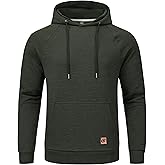 Tyhengta Mens Hoodies Pullover Geometric Texture Casual Hooded Sweatshirts with Kanga Pocket
