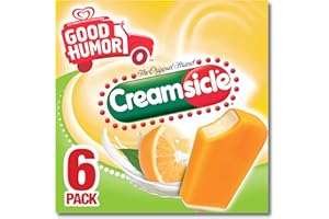 Good Humor Ice Cream Bars For a Delicious Frozen Dessert Creamsicle Just 100 Calories Per Bar 16.5 oz 6 Count