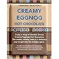 Double Donut Creamy Eggnog Hot Chocolate Mix Packets, Flavored Eggnog Hot Cocoa Mix, 18 Count
