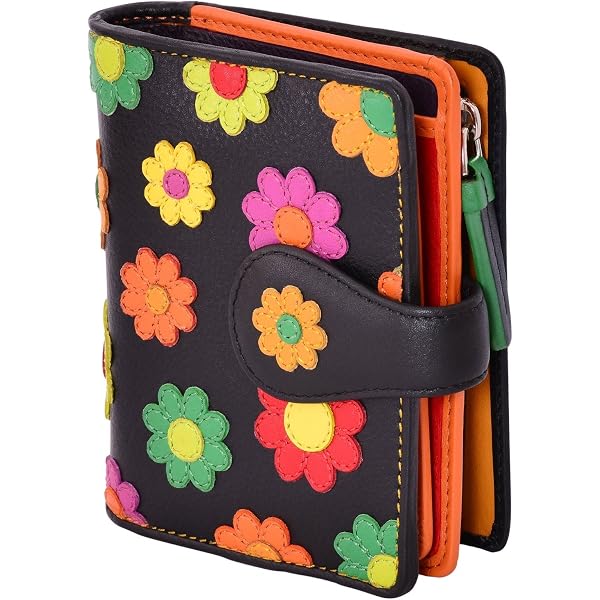 Visconti Malibu M87 Ladies Leather Bi-fold Wallet - Multi Colored, 4x6 Inches With Card Slots - View #2