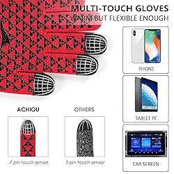 Achiou Winter Gloves, Glove for Men Women, Upgraded