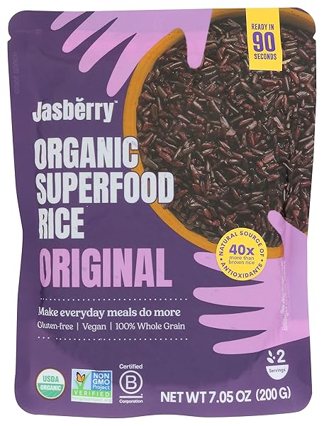 JASBERRY ORGANIC ORIGINAL SUPERFOOD RICE, 7.05 OZ