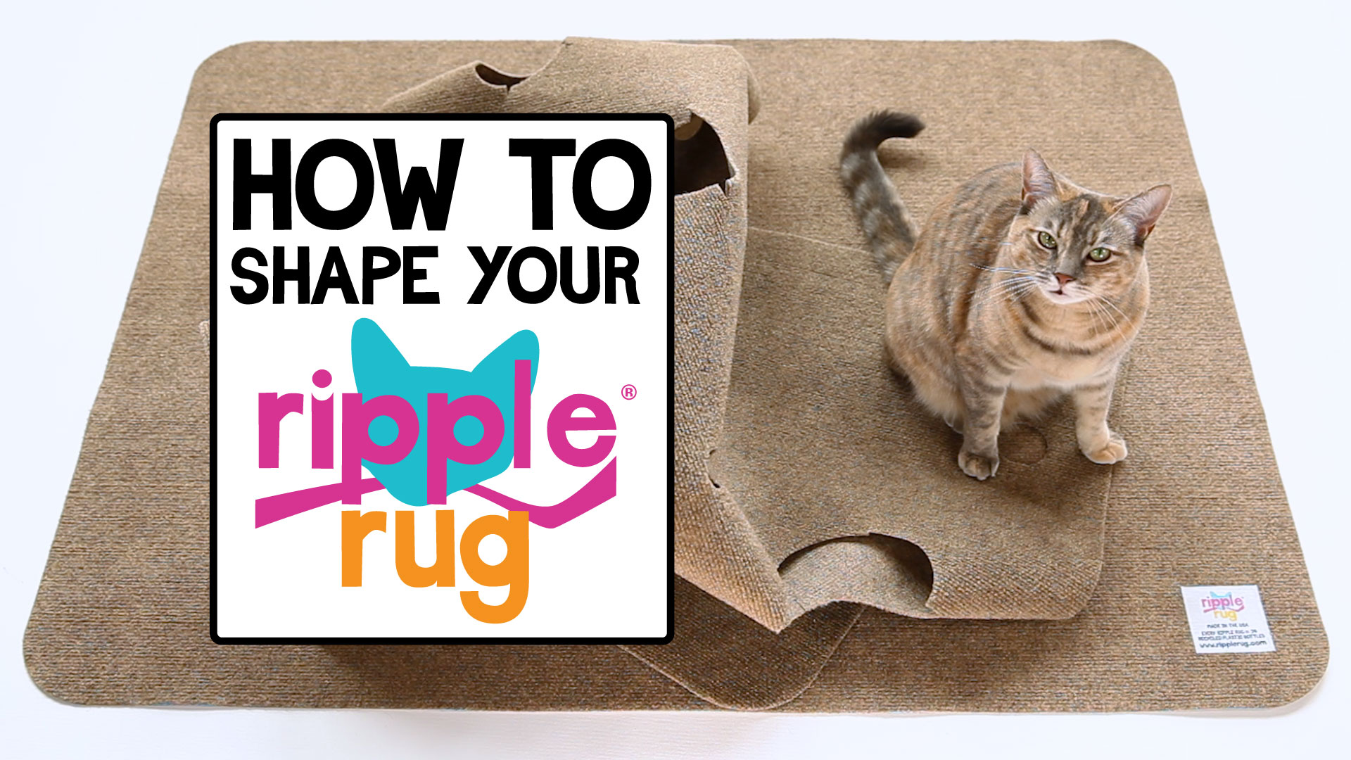 SnugglyCat The Ripple Rug Made in USA Cat Activity Play Mat