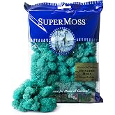 SuperMoss (25160) Reindeer Moss &ndash; Soft Preserved Moss for Home Decor, Crafts, Terrariums, Floral Design, and Wedding Decorations, 80.75 cu in, Azul