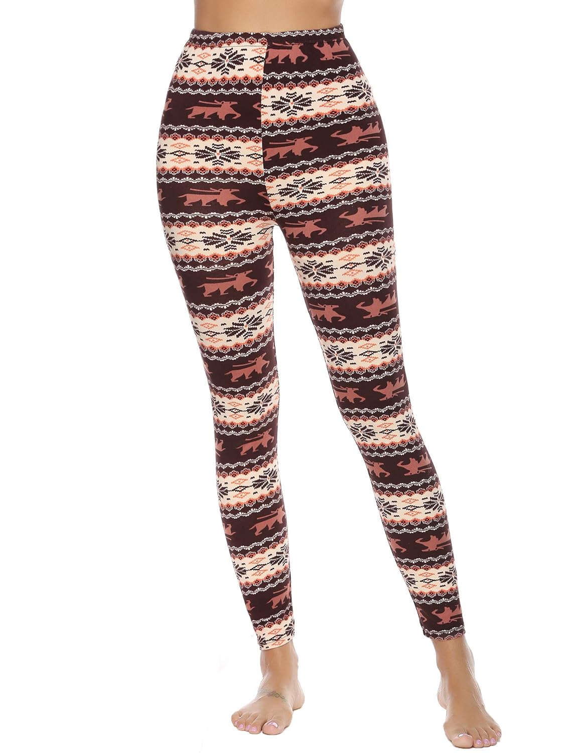 snowflake running leggings