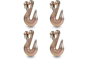 Towmavin 5/16"Clevis Hook(4Pack) Pin Clevis Rigging Tow Transport Truck Trailer Hook 5400 Lbs Working Load Limit