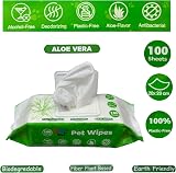 Pet Guru 100% Plastic Free Pet Wipes Unscented 100 Wipes Biodegradable view 7