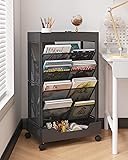 UMDONX Rolling Book Cart Double-Sided Large